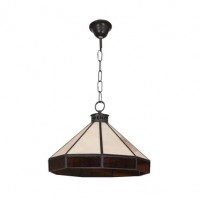 Distribuidor - Lâmpadas Diversas | Colgantes Rustica | COLGANTE GRANDE ADARVE 1XE27 NEGRO/BEIS/MARRON REGX34X34 CM Ref: 005793615